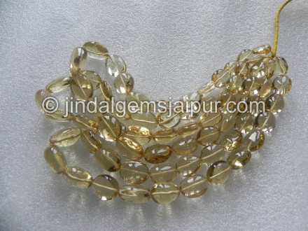 Champagne Quartz Plain Oval Nuggets